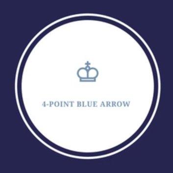 4-POINT BLUE ARROW